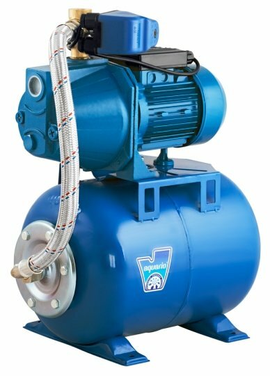 Станция насосная AQUARIO AUTO AJC-101В 1000Вт, 60л/м, 54м чугун, 50л, сталь