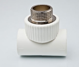 Тройник комбинированный PP-R TEBO 20х1/2" НР 