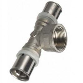 Тройник ALTSTREAM 20х1/2" вн/пресс