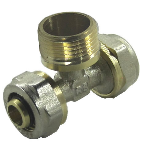 Тройник STM 16х1/2" нар/цанга