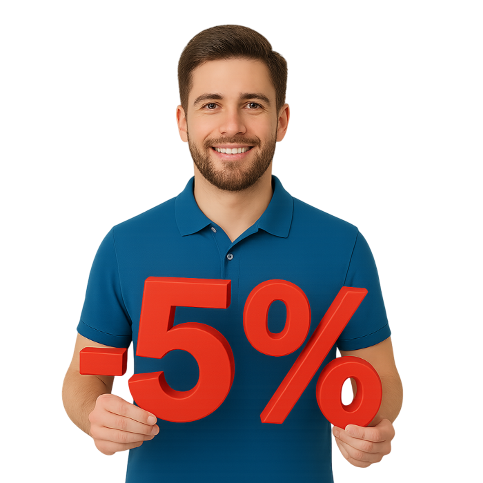 Скидка 5% на заказ сантехники онлайн