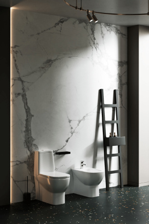 Унитаз компакт SANITA LUXE Фест СЛ ДМ  белый  — купить унитаз в Кургане, цены в интернет-магазине «АкваТехника»