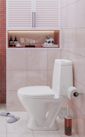 Унитаз компакт SANITA Кама эконом белый  — купить унитаз в Кургане, цены в интернет-магазине «АкваТехника»