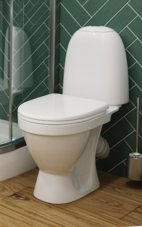 Унитаз компакт SANITA Виктория эконом белый  — купить унитаз в Кургане, цены в интернет-магазине «АкваТехника»