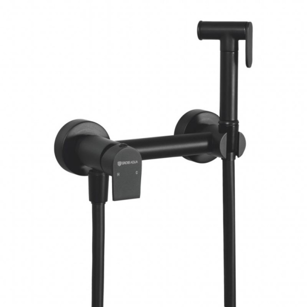 Смеситель для биде GROSS AQUA Bidet Evo GA012202MB однозахватный с гигиеническим душем черная(308)