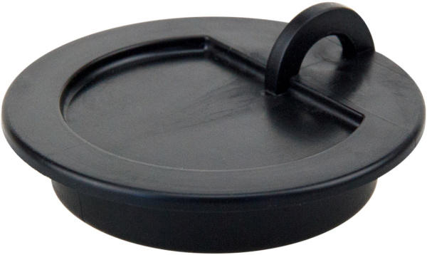 Пробка для ванны черная (раковины)  ИС.110626