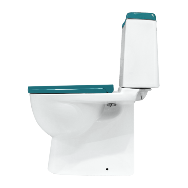 Унитаз компакт SANITA LUXE Бест Колор Бирюзовый СЛ ДМ  белый  — купить унитаз в Кургане, цены в интернет-магазине «АкваТехника»