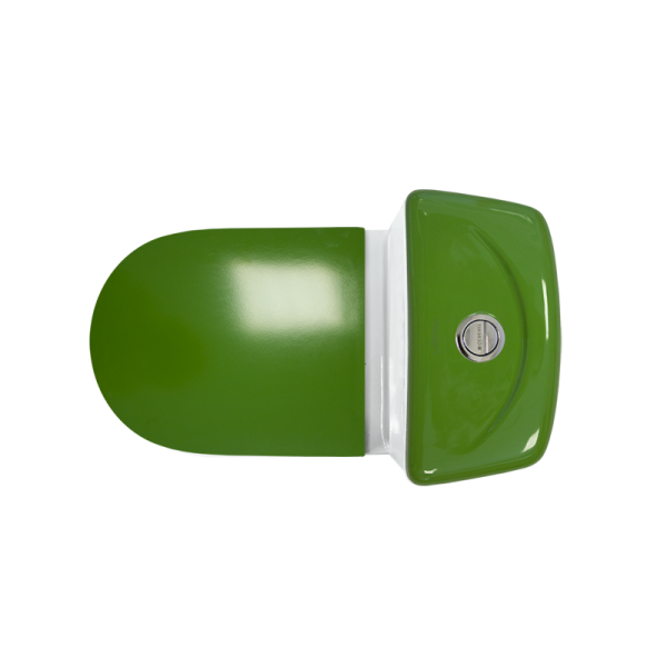 Унитаз компакт SANITA LUXE Бест Колор Зеленый СЛ ДМ  белый  — купить унитаз в Кургане, цены в интернет-магазине «АкваТехника»