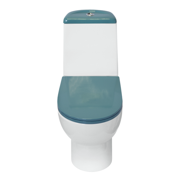 Унитаз компакт SANITA LUXE Бест Колор Бирюзовый СЛ ДМ  белый  — купить унитаз в Кургане, цены в интернет-магазине «АкваТехника»
