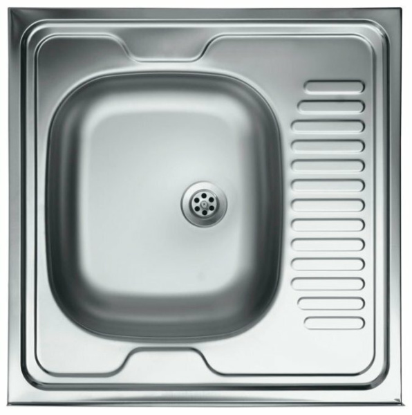 Мойка накладная    S-409  600*600 правая,квадрат