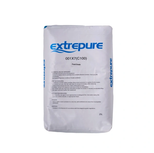 Смола катионообменная Extrepure 001*7 FG FRT 20кг/25л