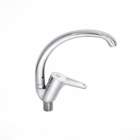 Смеситель для кухни РМС SL141-011F врезной, однорыч., хром, выс. излив