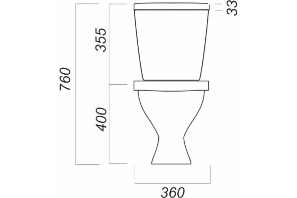 Унитаз компакт SANITA Формат Стандарт Белый S1 АКЦИЯ!    — купить унитаз в Кургане, цены в интернет-магазине «АкваТехника»