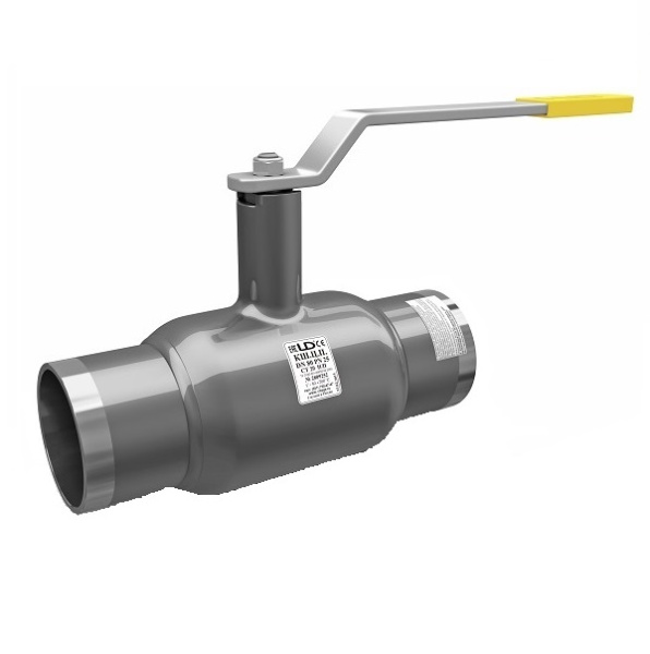 Кран шаровой сталь вода КШЦП Ду20 Ру40 под приварку стандартный проход рычаг LD